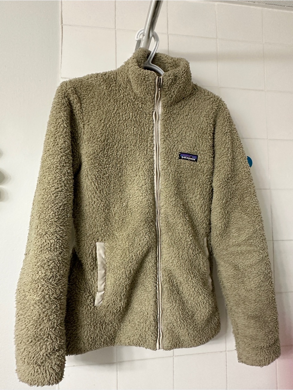 Patagonia Tan Full-Zip Sherpa Jacket
